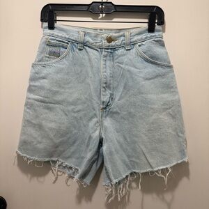 Vintage Wrangler Light Wash Jean Cut Off Shorts